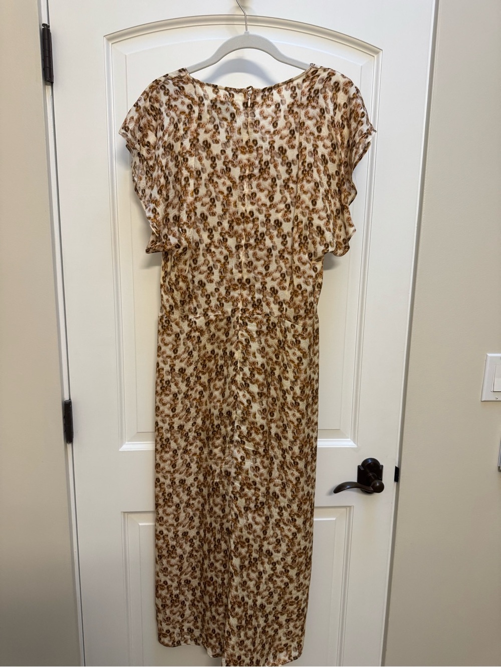 Isabel Marant Lyndsay Ochre Silk Floral Jacquard Midi Dress FR 42 US 10 - Picture 3 of 7